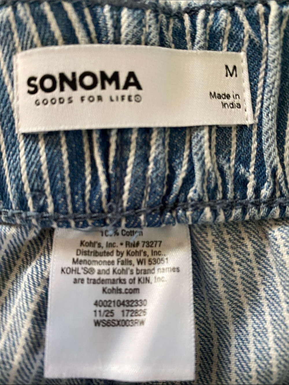 Sonoma Goods For Life Striped Utility Pants - Picture 3 of 8